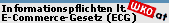 Informationspflichten lt. E-Comerce-Gesetz (ECG)
